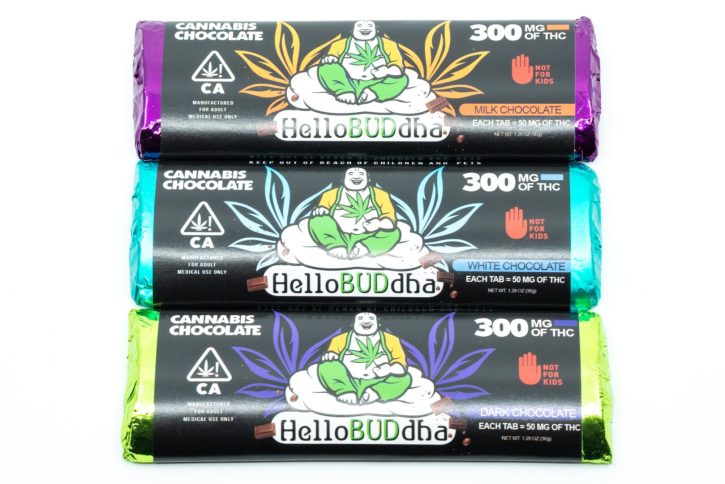 BUDdha Chocolate Bars 300mg THC-min