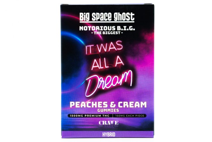 B.I.G Space Ghost Hybrid Peach Gummies 1500mg
