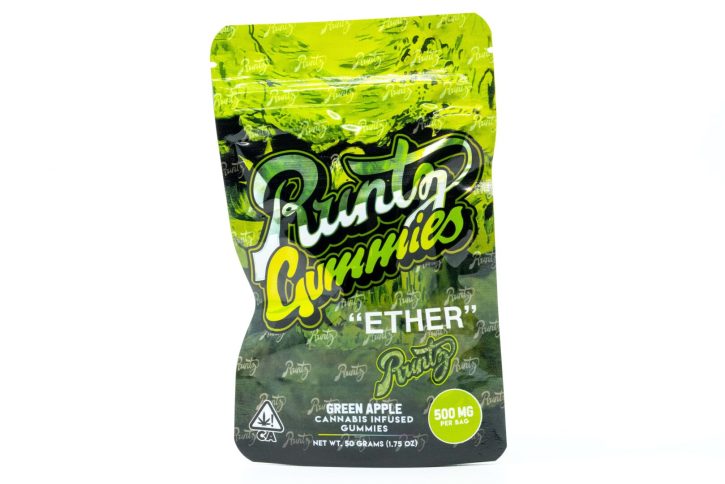 Green Apple White Runtz Gummies 500mg THC