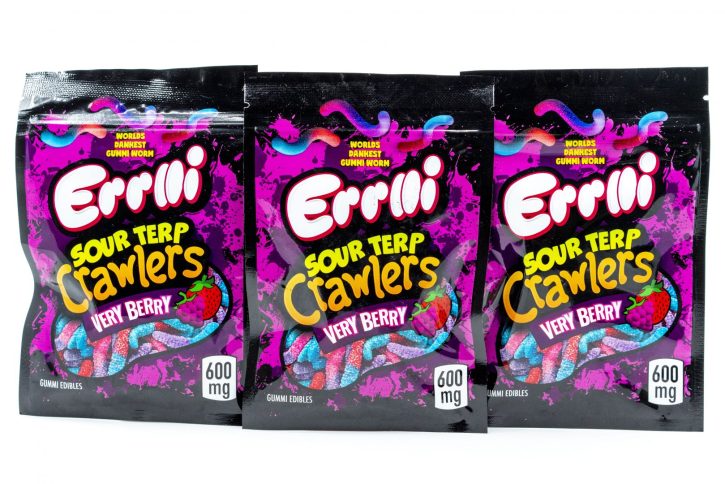 Buy Errlli Sour Crawlers 600mg THC | Medicated Errlli Gummies