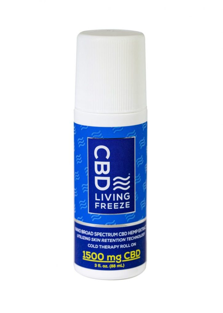 CBD Living Freeze 1500mg CBD Sore Muscles Relief