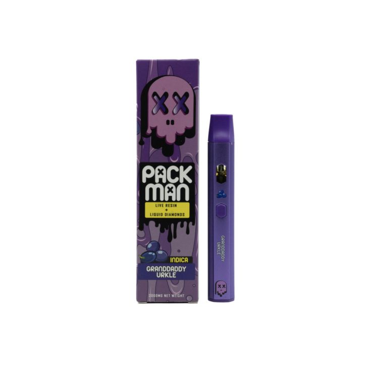 Pack Man 2G Live Resin & Liquid Diamonds Disposable Vapes