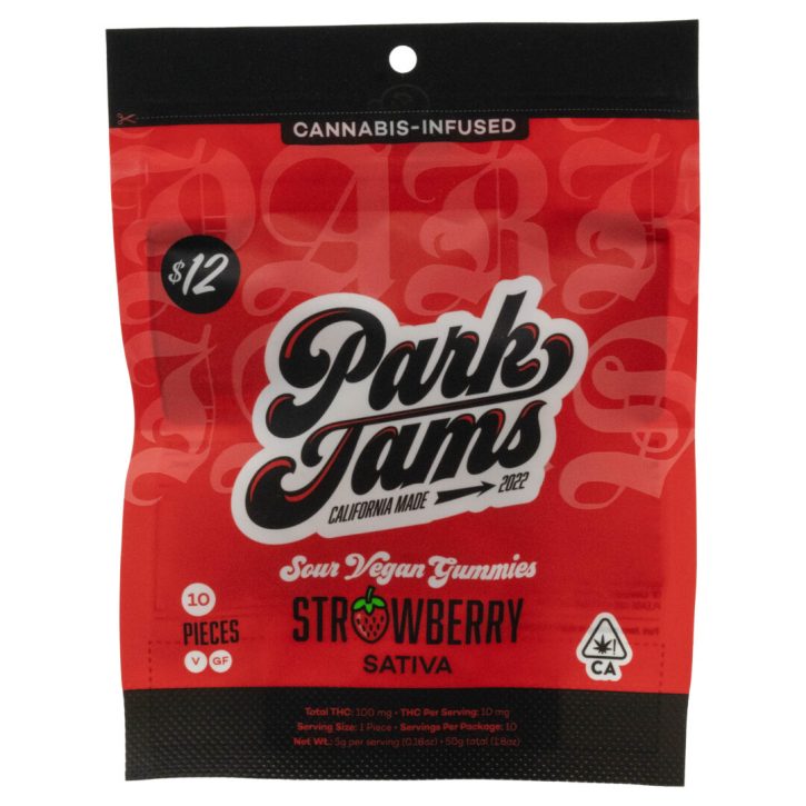 Park Jams THC Vegan Gummies 100mg Sativa - Strawberry