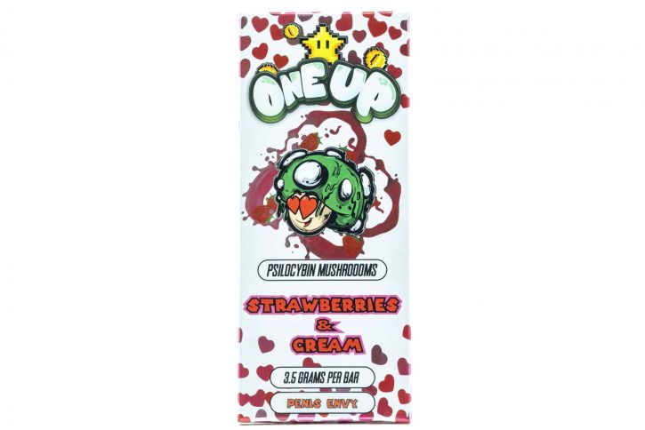 One Up Mushroom Bar | Strawberries & Cream Flavor