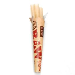 RAW Classic 1 1/4 Pre-Rolled Cones - 6-Cones Single Pack (6-Pack)