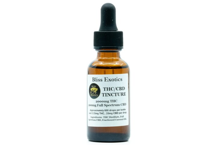 THC:CBD Tincture 2000mg THC : 200mg Full Spectrum CBD