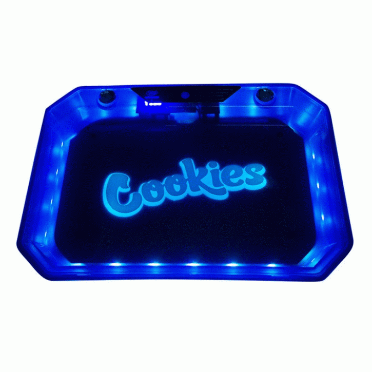 Cookies LED Light Up Rolling Tray 420 Weed