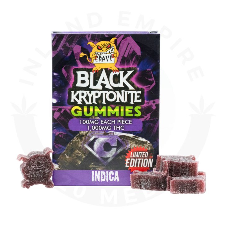 Crave Meds Black Kryptonite Gummies