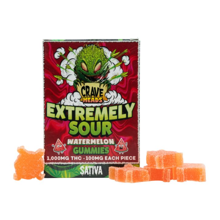 Crave Meds Watermelon Gummies are straight fire! If you're lookin' for a delicious way to get your daily dose of sativa, Crave Meds are the way to go. These gummies got me feelin' euphoric and energized in no time–perfect for that daytime grind. Not to mention, they’re super sour too – gives ya an extra kick before the big ol' high sets in. Crave Med's Watermelon Gummies? Just gotta have ‘em!