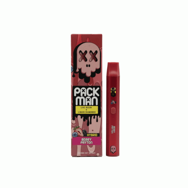 Pack Man 2G Live Resin & Liquid Diamonds Disposable Vapes