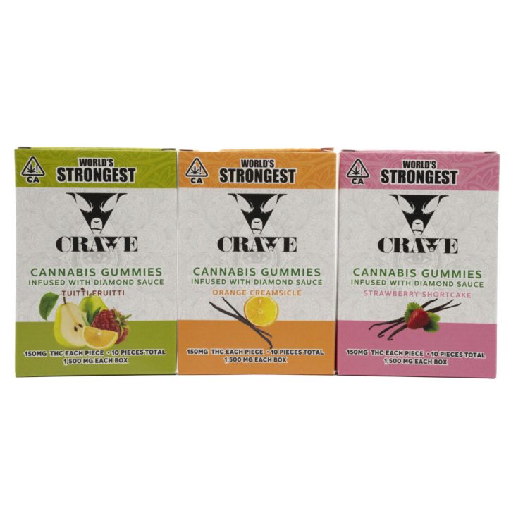 CRAVE GUMMIES DIAMOND SAUCE INFUSED 1500MG THC