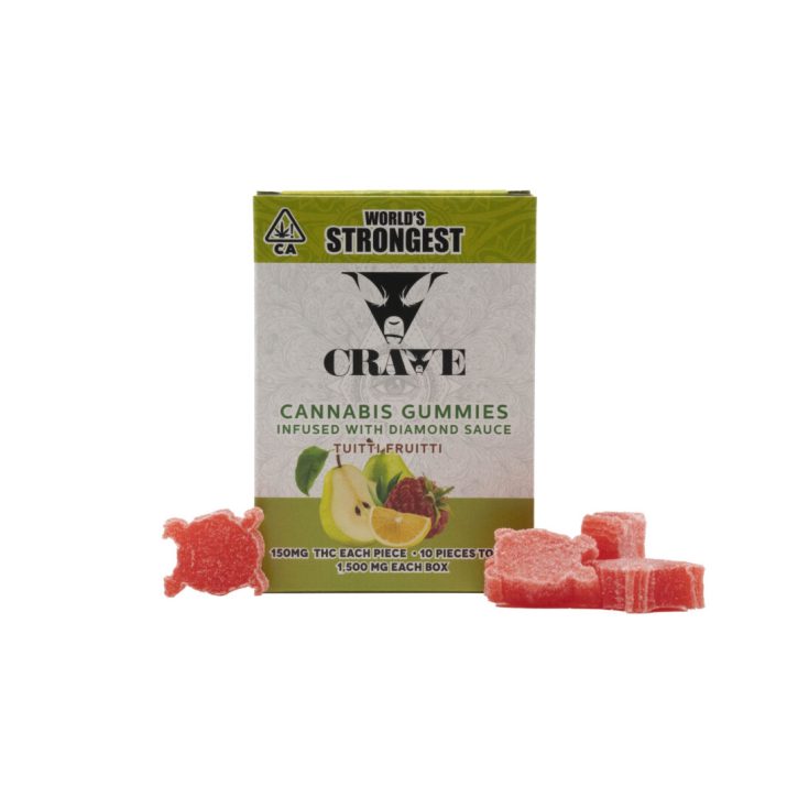 CRAVE Tuitti Fruitti - Hybrid Diamond Sauce Gummies 1500mg THC
