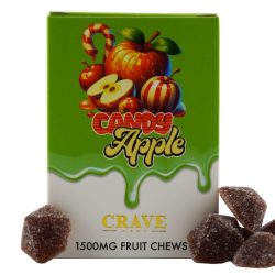 Candy Apple 1500mg THC Liquid Diamonds Fruit Chews Gummies | IE 420 Meds