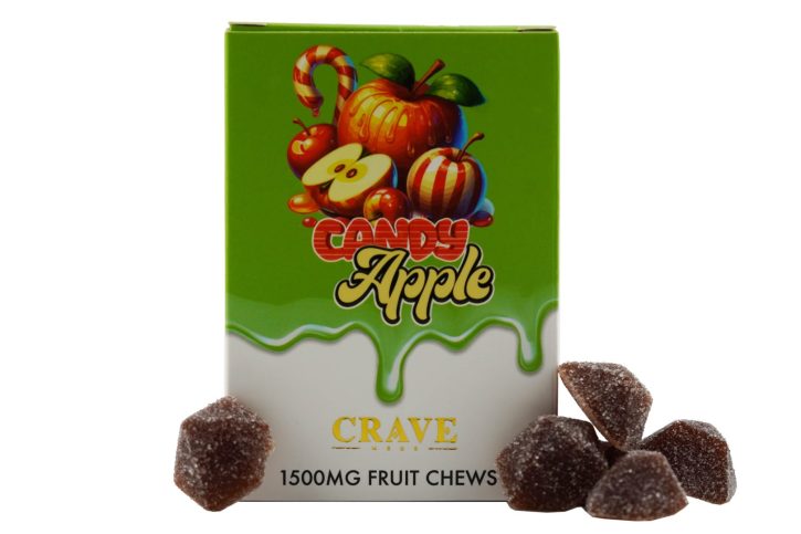 Candy Apple 1500mg THC Liquid Diamonds Fruit Chews Gummies | IE 420 Meds