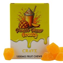 Vanilla Mango Frosty Fruit Chews Crave Meds Edibles