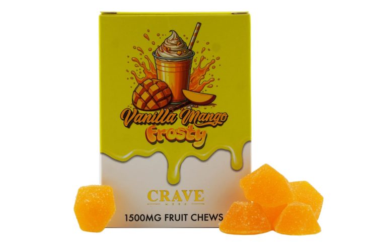 Vanilla Mango Frosty Fruit Chews Crave Meds Edibles