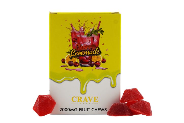 Cherry Lemonade 2000mg Liquid Diamonds THC Gummies by Crave Meds